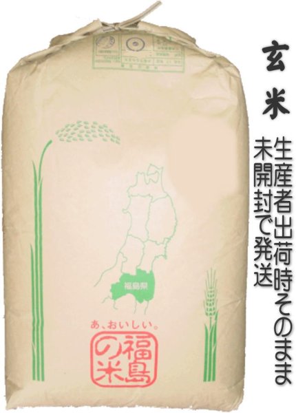 画像1: 【玄米】【令和6年産】福島県　天のつぶ30kg（生産者出荷時の30kg紙袋）　●送料無料(北海道・九州・沖縄を除く) (1)